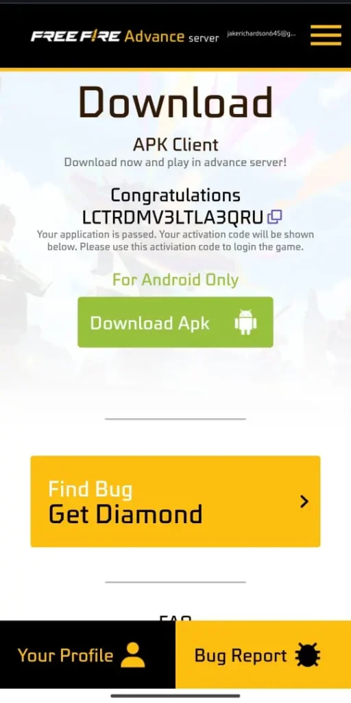 FF Advance Server Download OB49 APK For Android Free 2025