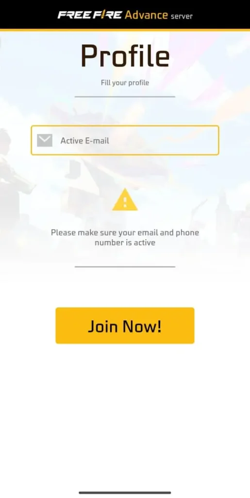 How To Complete Free Fire Advance Server Registration?