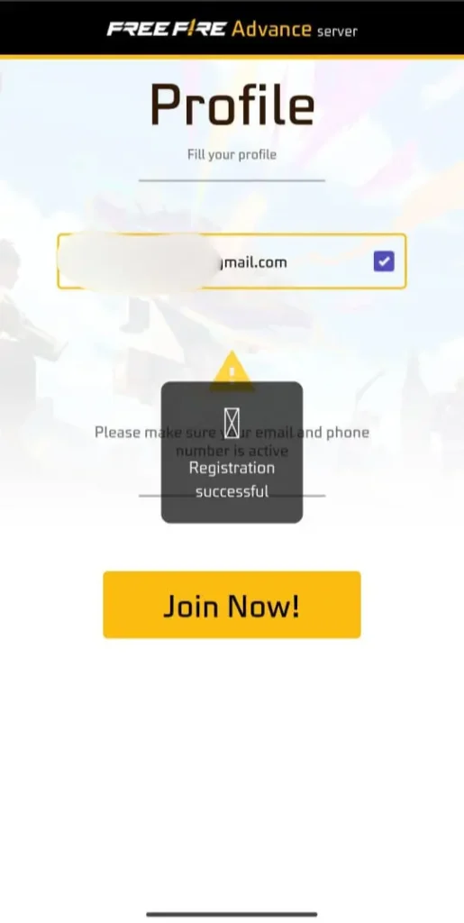 How To Complete Free Fire Advance Server Registration?
